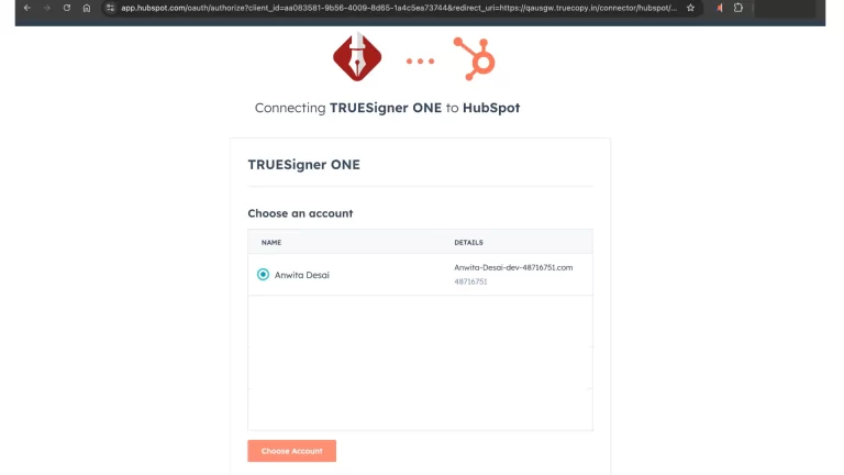 connect-with-TRUESigner-ONE