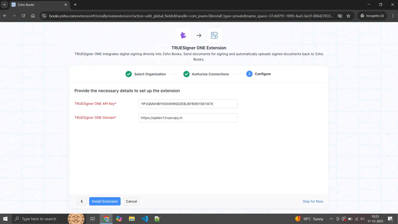 zoho document signing