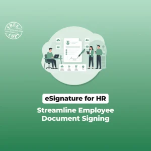 Electronic signature for Human Resources Departments